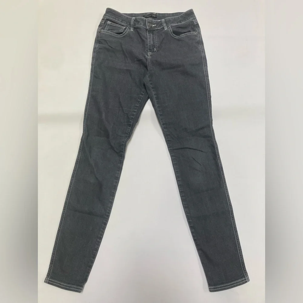 Prana Grey Faded Denim Skinny Jeans - Picture 1 of 7